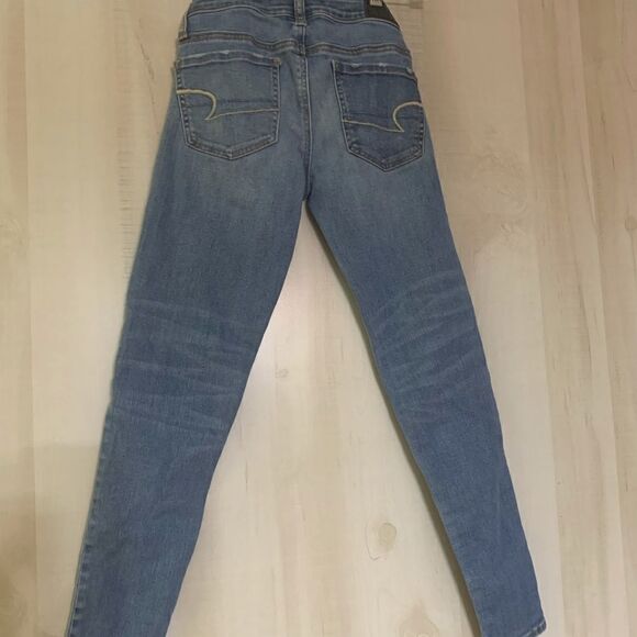 American Eagle distressed jeggings, size 00 short - Picture 8 of 14